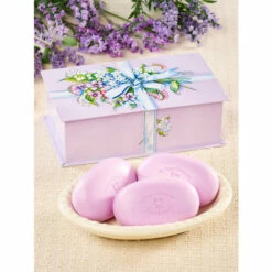 New ⭐ Vermont Country Store Lavender Love Gift Soap Tin 🌟