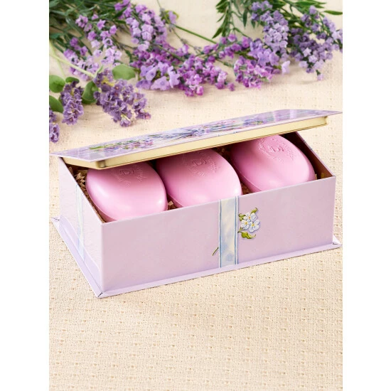 New ⭐ Vermont Country Store Lavender Love Gift Soap Tin 🌟 4 New ⭐ Vermont Country Store Lavender Love Gift Soap Tin 🌟 - Image 2
