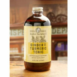 New 🔔 Vermont Country Store Doctor Carleton's Ginger And Turmeric Tonic, 16 Oz. Bottle ⌛