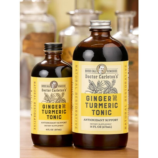 New 🔔 Vermont Country Store Doctor Carleton's Ginger And Turmeric Tonic, 16 Oz. Bottle ⌛ 5 New 🔔 Vermont Country Store Doctor Carleton's Ginger And Turmeric Tonic, 16 Oz. Bottle ⌛ - Image 3